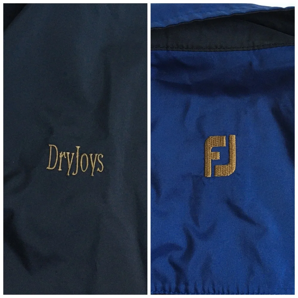 Vintage Footjoy FJ Dryjoys Golf Windbreaker/Rain Full Zip Jacket Medium